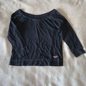 Hollister 3/4 sleeve cropped T-shirt